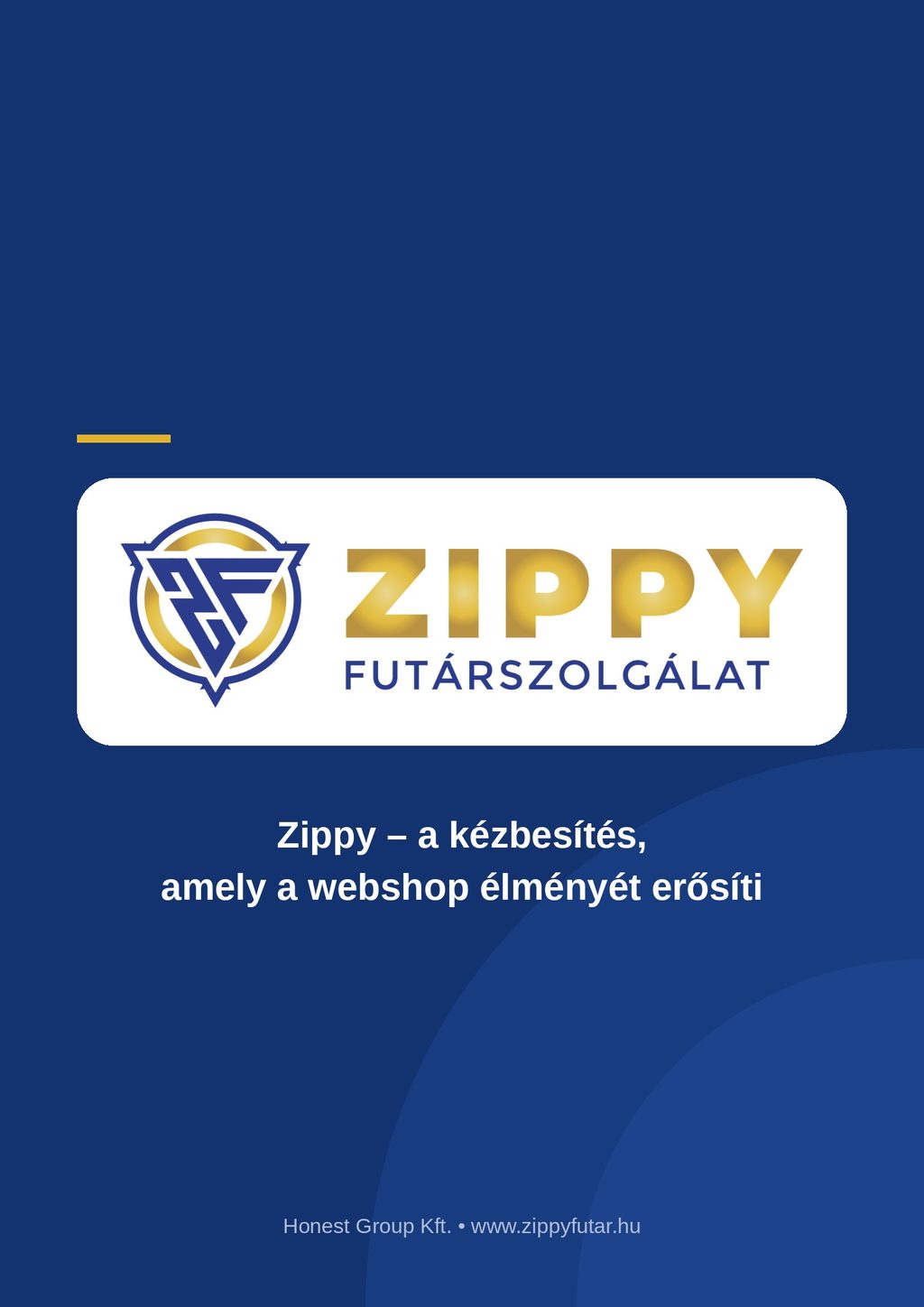 Zippy aznapi kézbesítés – ajánlati füzet borítója